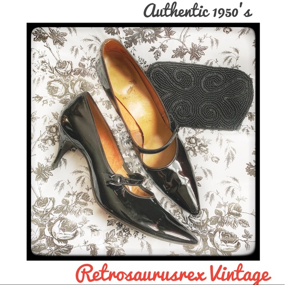 1950's kitten heel shoes